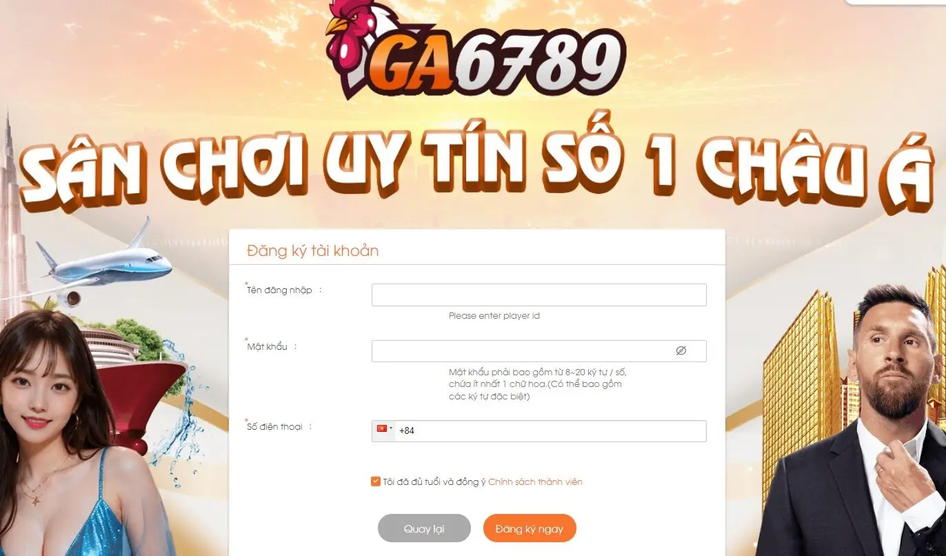 đăng nhập ga6789